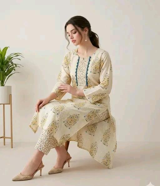 Catalog Name:*Cotton Women Kurti With Bottomwear*