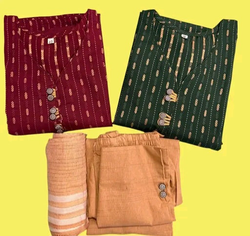 Women cotton khadi kurta