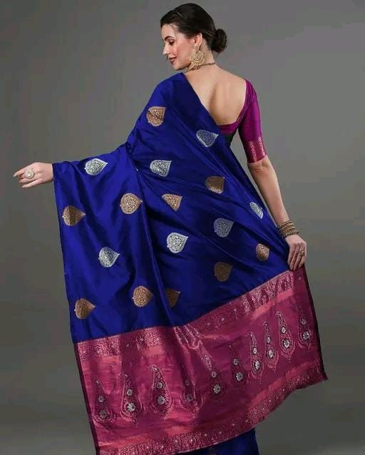 Women fancy jacquard saree
