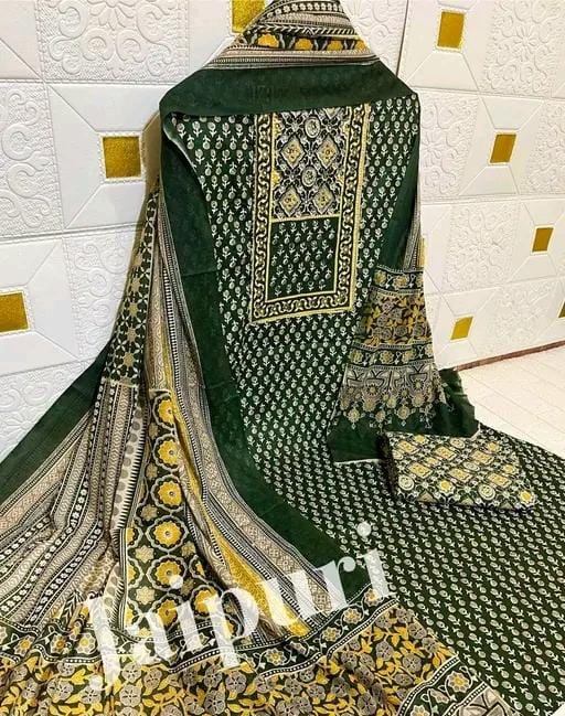 New jaipuri cotton suit