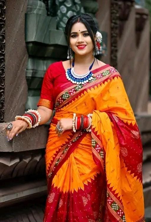 Odisha fancy printed cotton saree