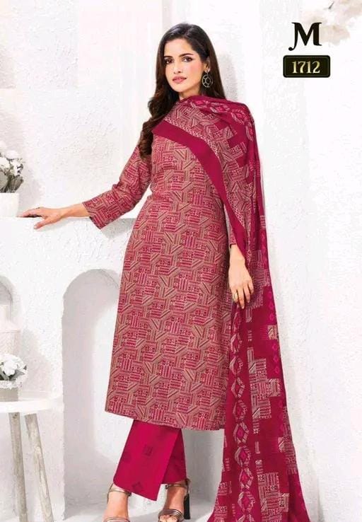 Polyster/crepe fabric women's multi color printed salwar suit