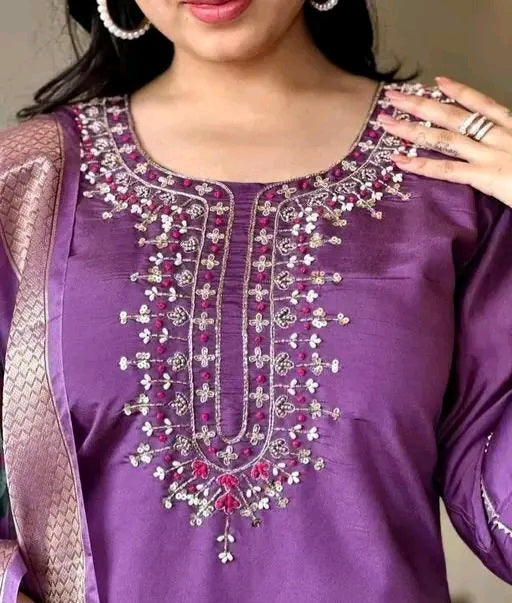 Chikankari kurti and plazoo