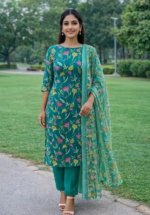 Women's letest cotton sulit and dress material