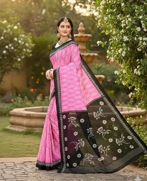 Fabric cotton saree