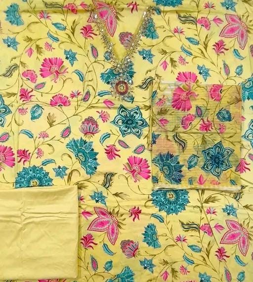 Women's best cotton printed suit and dress matesials