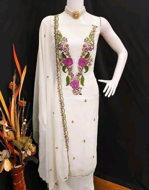 Designer georgette salwar suit dupatta set