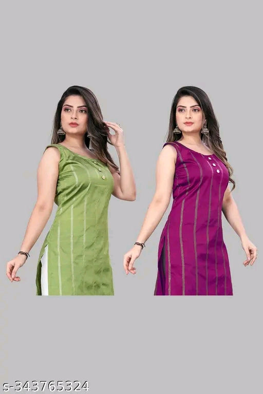 Trendy women silk kurti