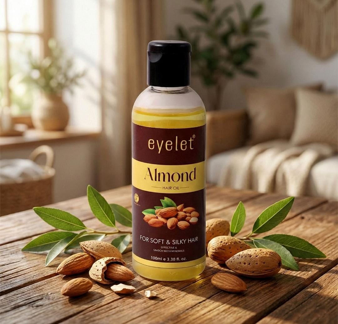 Eyelet Almond Hair Oil