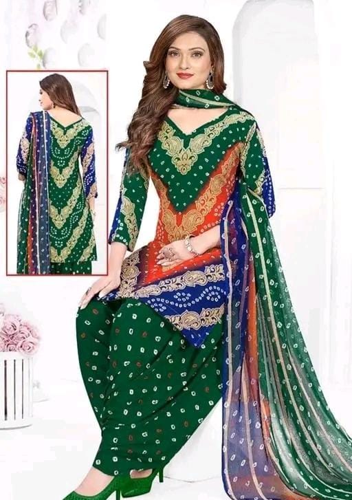 Polyster/crepe fabric-french salwar suit