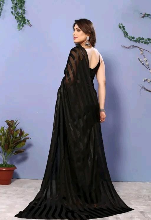 Fancy wear satin saree blouse