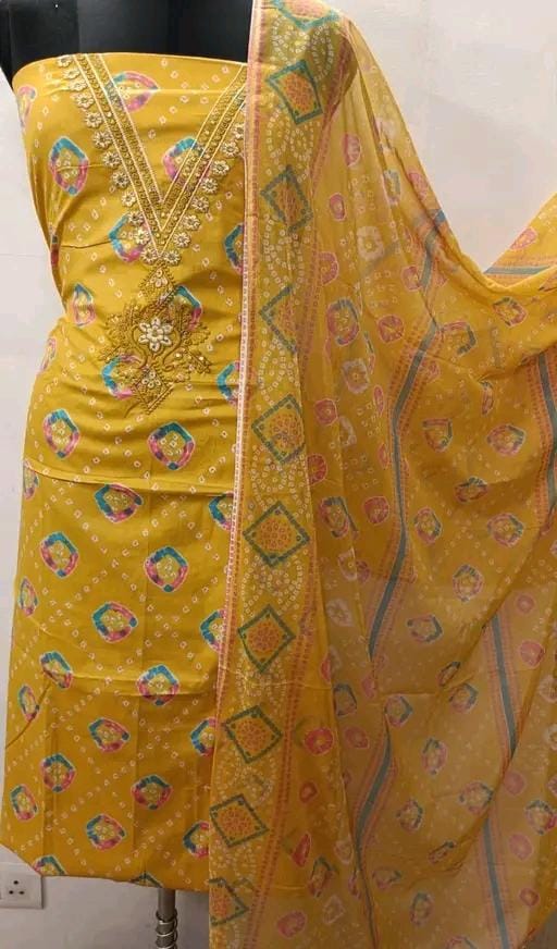 Latest women's best qualitiy cotton suit and dress materail