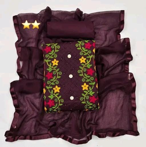 Women trendy cotton suit & dress materials
