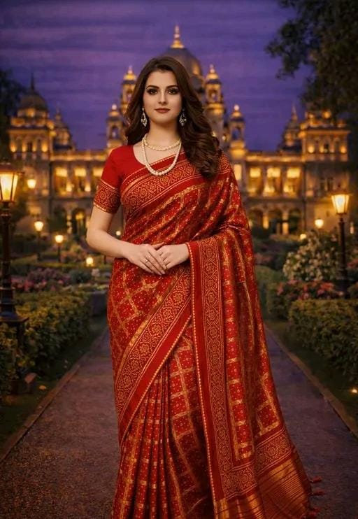 Print kota doriyablocked printed saree for women