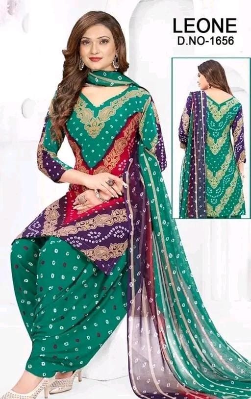 Polyster/crepe fabric-french salwar suit