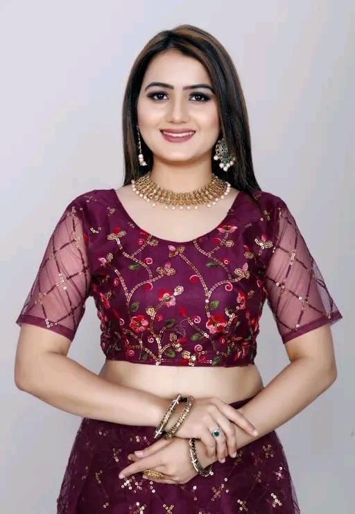 Wedding wear work lehenga choli with dupatta