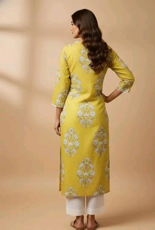 Fancy women kurta set-cotton kurta set
