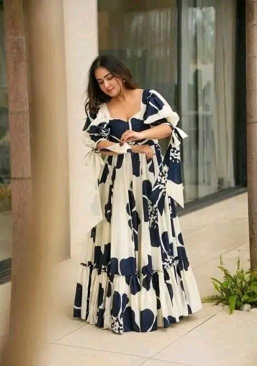 Printed maxi dress