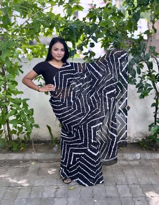 Georgette saree with blouse