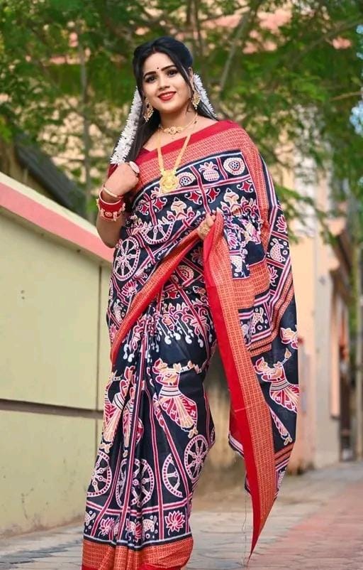Fancy sambalpuri cotton saree