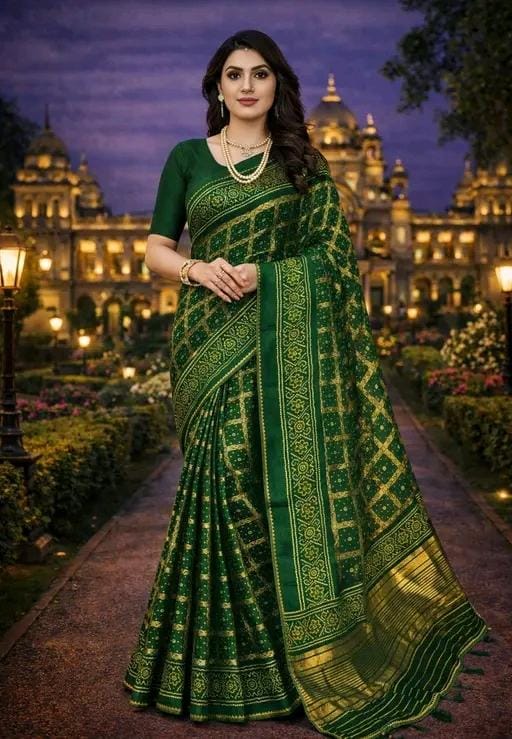 Print kota doriyablocked printed saree for women