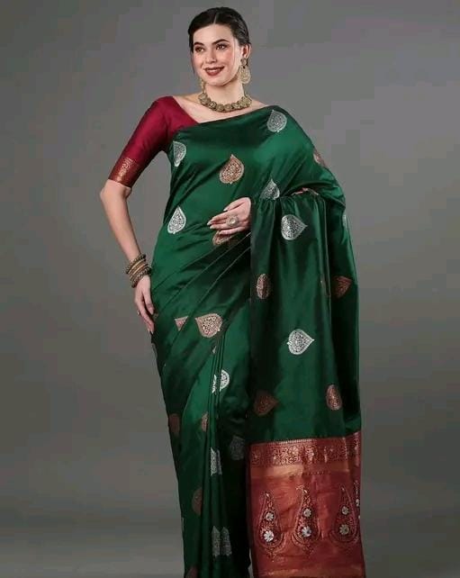 Women fancy jacquard saree