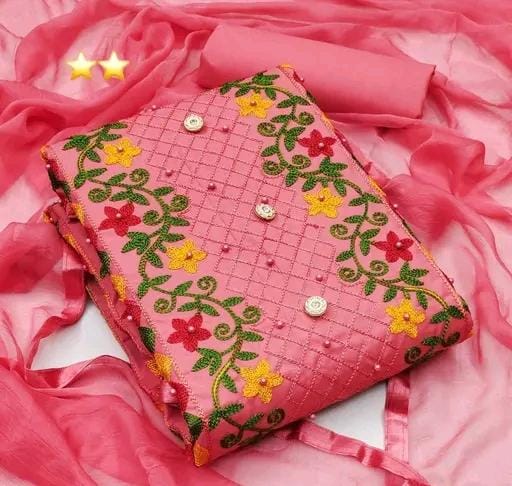 Women trendy cotton suit & dress materials
