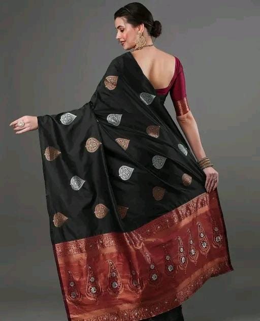 Women fancy jacquard saree