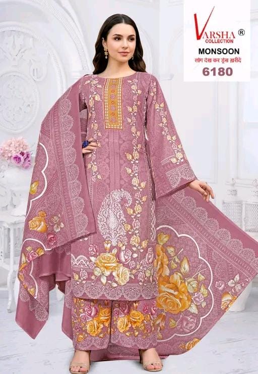 Synthetic dress material pakistani degins