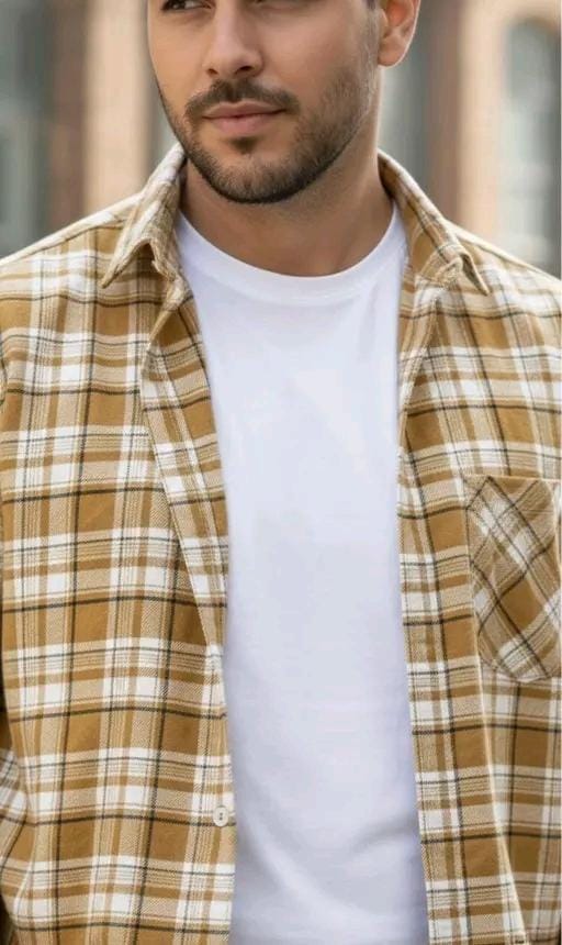 Fancy COTTON CHECKED SHIRT FOR MEN