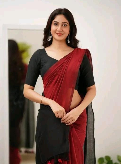 Woven handloom pure cotton saree