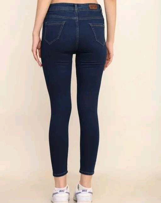 Dark blue jeans for women