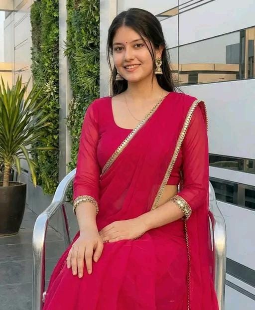 Women fancy soft silk saree with mirror touch border for women