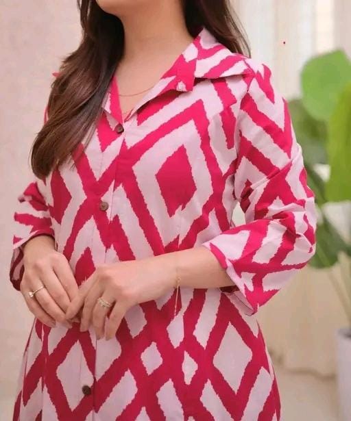 Women fancy kurti with bottomwear