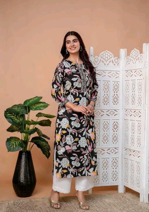 Jivika fancy kurtis fabric:cotton