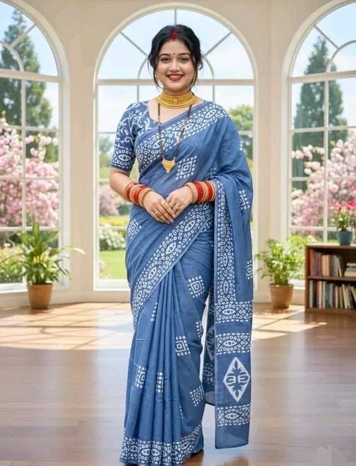 New trending saree pure cotton saree mulmul saree daily wear