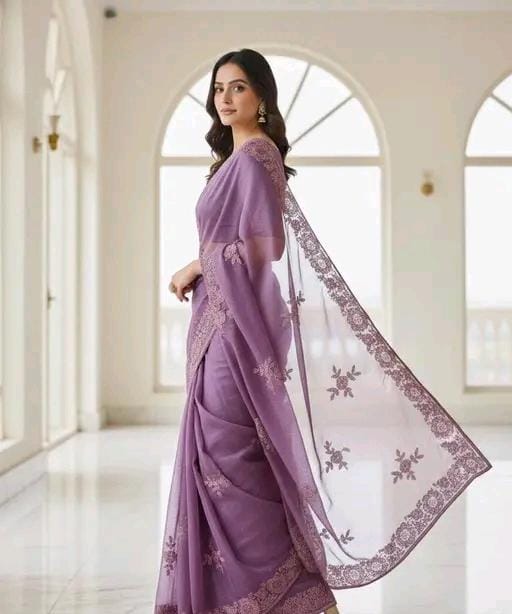 Fancy bollywood net saree