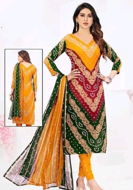 Polyster/crepe fabric-french salwar suit