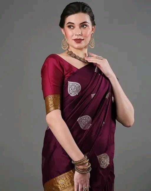 Women fancy jacquard saree