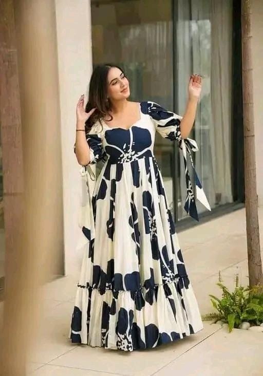 Printed maxi dress