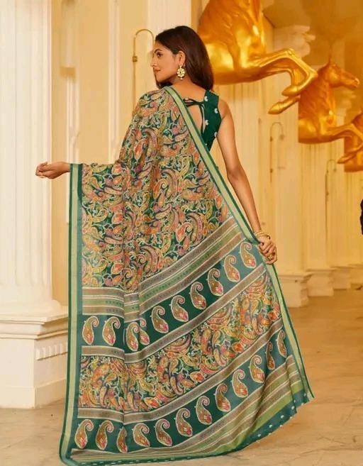 Shirodhari mulmul cotton saree with blouse