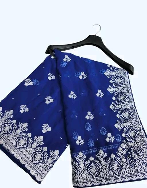 Heavy work fancy saree with full (stone) hardwork saree