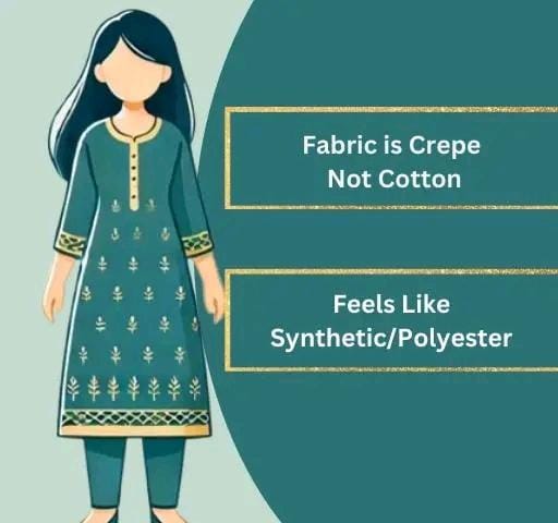 Polyster/crepe fabric-french salwar suit