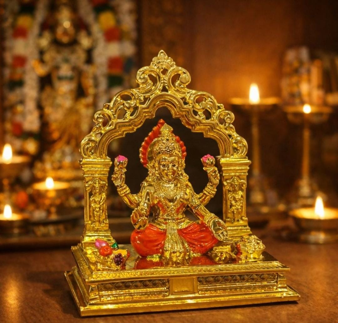 Lakshmi Temple Murti Golden