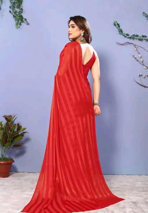 Fancy wear satin saree blouse