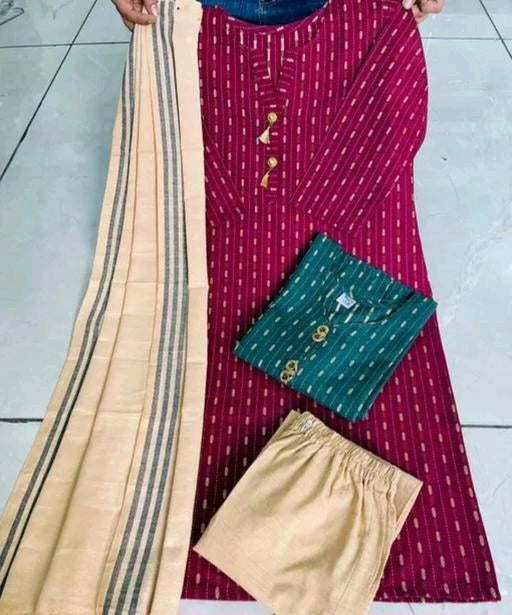 Women cotton khadi kurta