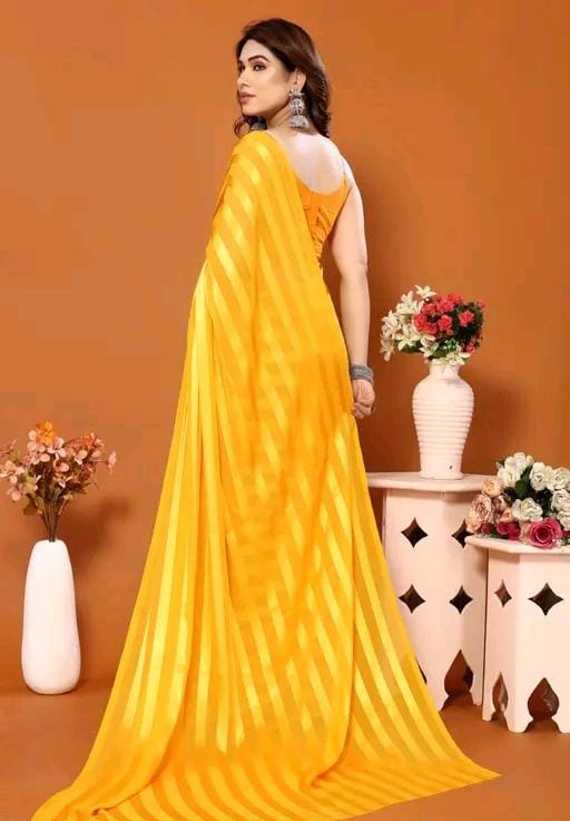 Fancy wear satin saree blouse