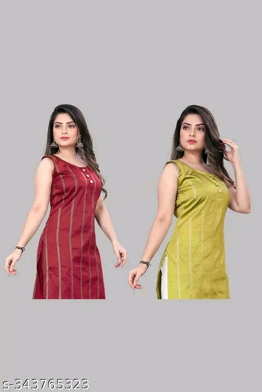 Trendy women silk kurti