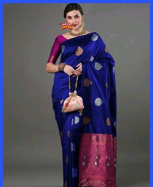 Women fancy jacquard saree