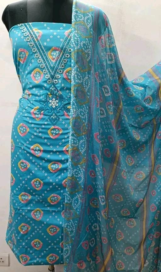 Latest women's best qualitiy cotton suit and dress materail